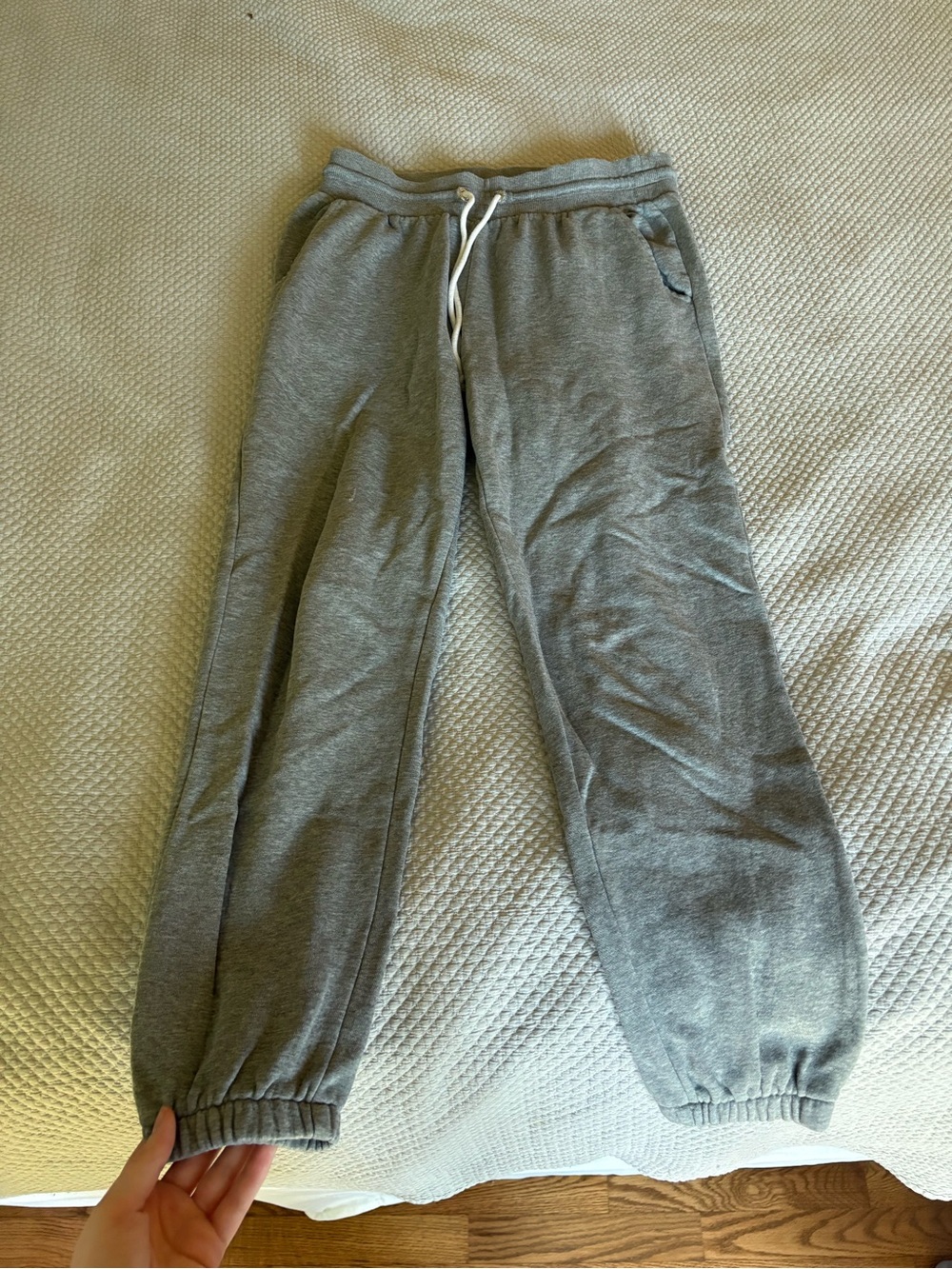Gray Fleece Jogger Sweatpants